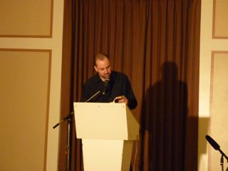 Stephen Collis reading from On the Material Stephen Collis at Heritage Hall, Vancouver