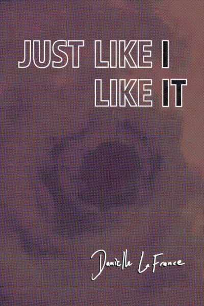 Cover of Just Like I Like It; purple, half-tone, a type of tornado/vortex